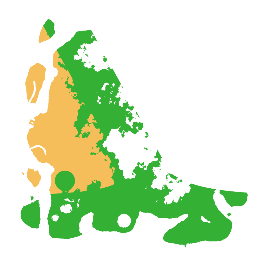 Biome Rust Map: Procedural Map, Size: 3500, Seed: 18606462