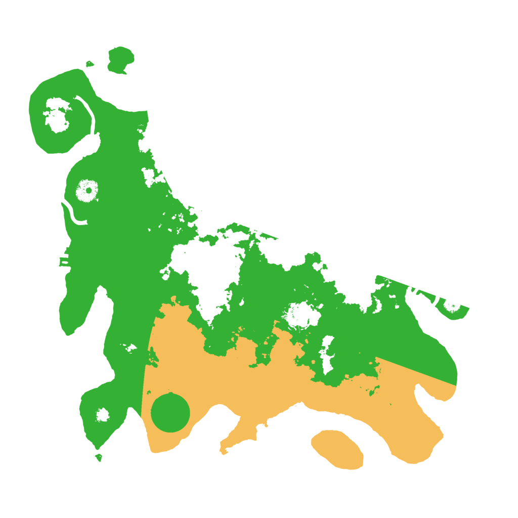 Biome Rust Map: Procedural Map, Size: 3500, Seed: 5430