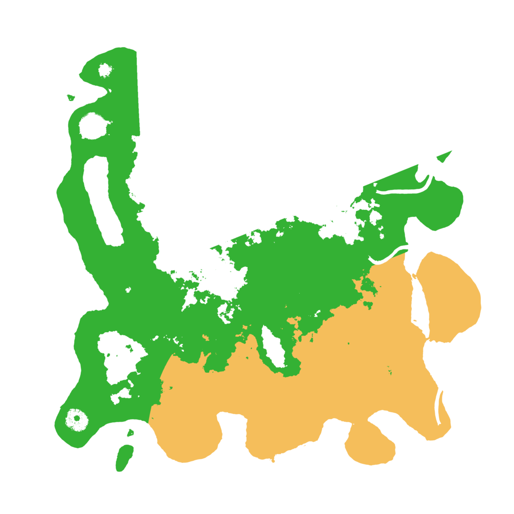 Biome Rust Map: Procedural Map, Size: 3500, Seed: 78732756