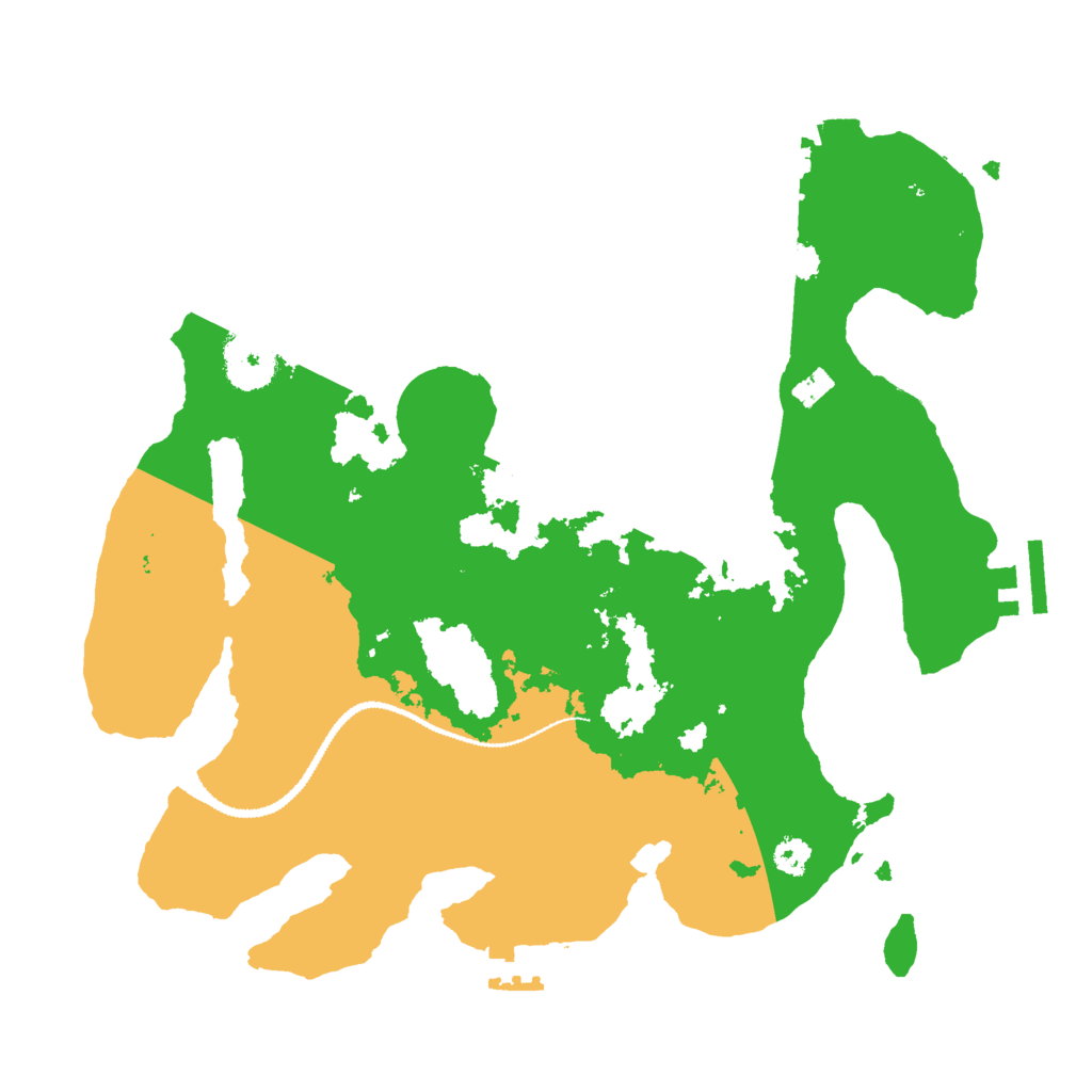 Biome Rust Map: Procedural Map, Size: 3000, Seed: 1580103590