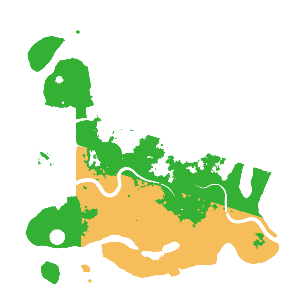 Biome Rust Map: Procedural Map, Size: 3500, Seed: 43587570