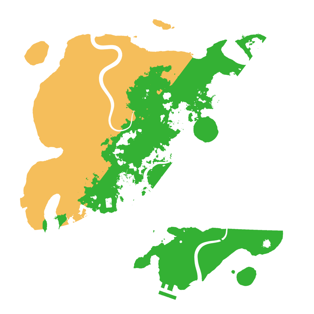 Biome Rust Map: Procedural Map, Size: 3500, Seed: 87478640