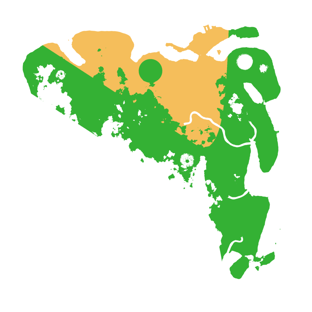 Biome Rust Map: Procedural Map, Size: 3500, Seed: 34669624