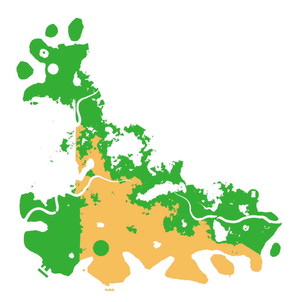 Biome Rust Map: Procedural Map, Size: 5000, Seed: 1999215806