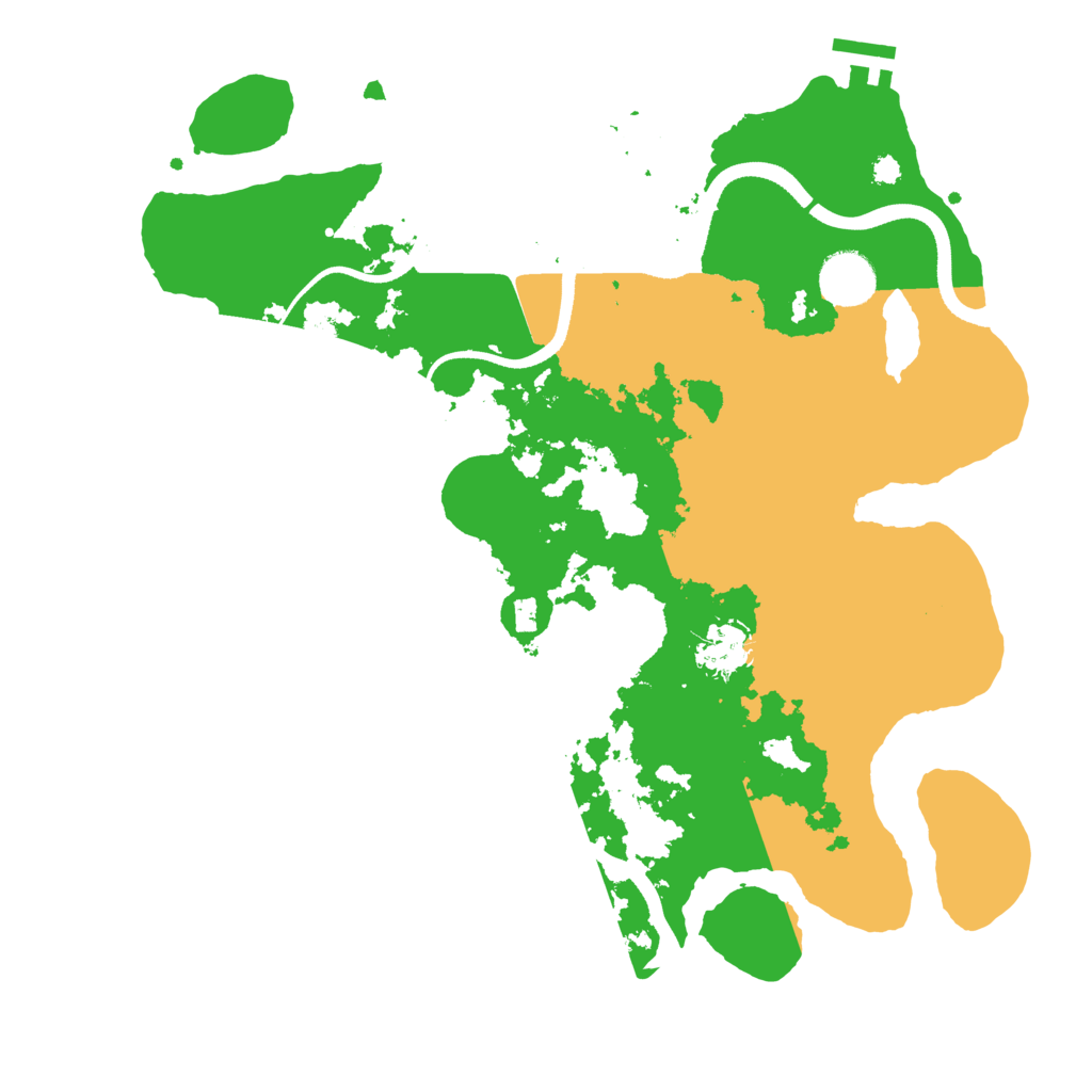 Biome Rust Map: Procedural Map, Size: 3500, Seed: 825255584