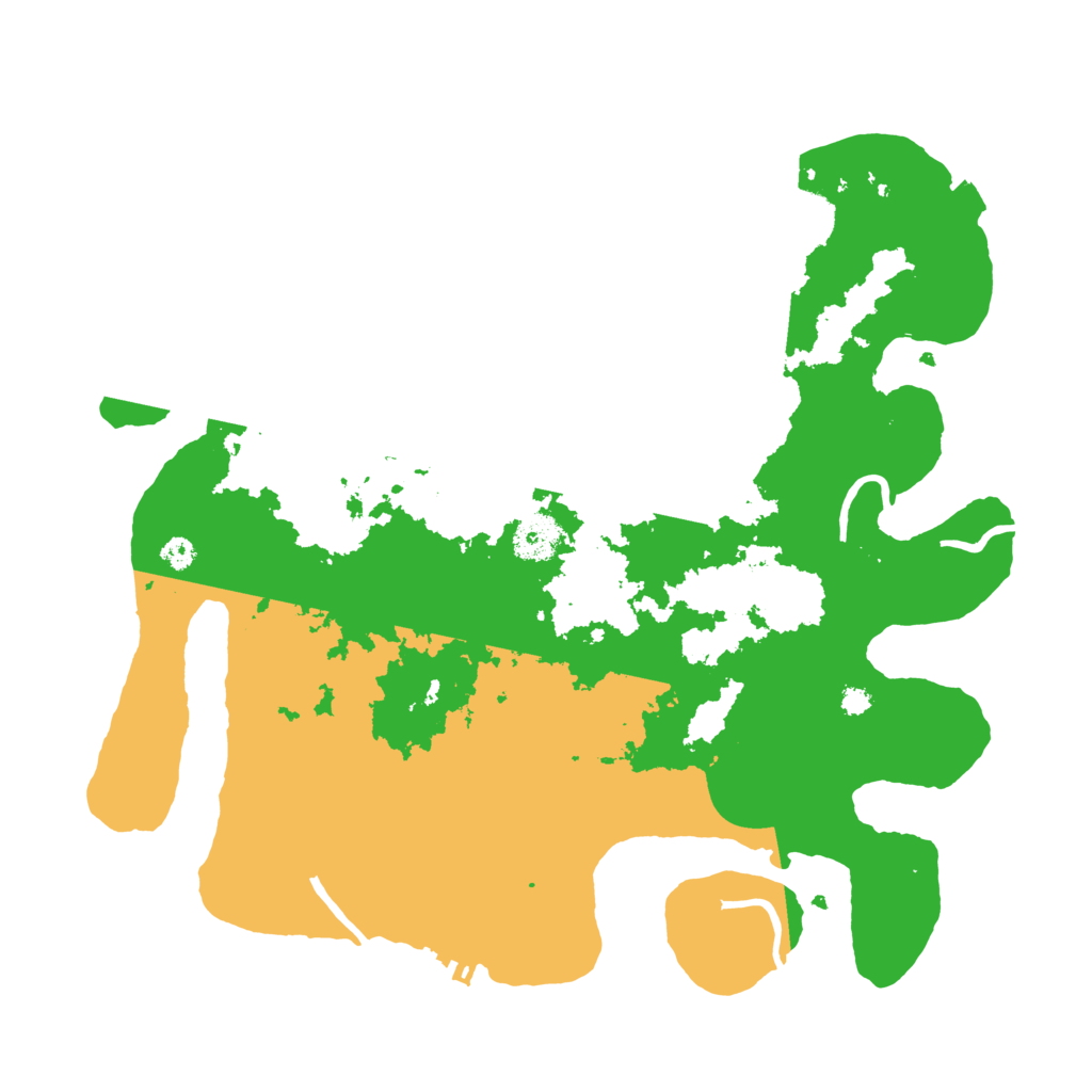Biome Rust Map: Procedural Map, Size: 3500, Seed: 129942084