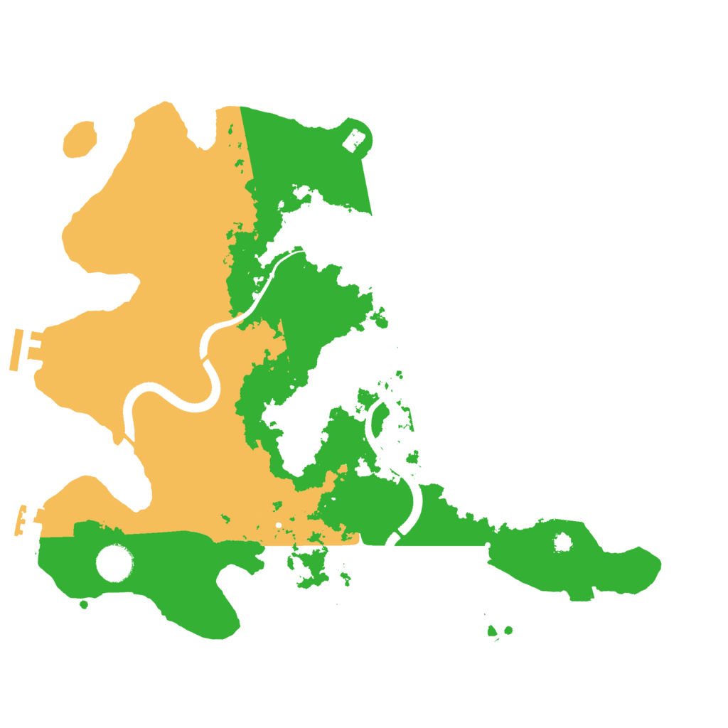 Biome Rust Map: Procedural Map, Size: 3500, Seed: 737438623