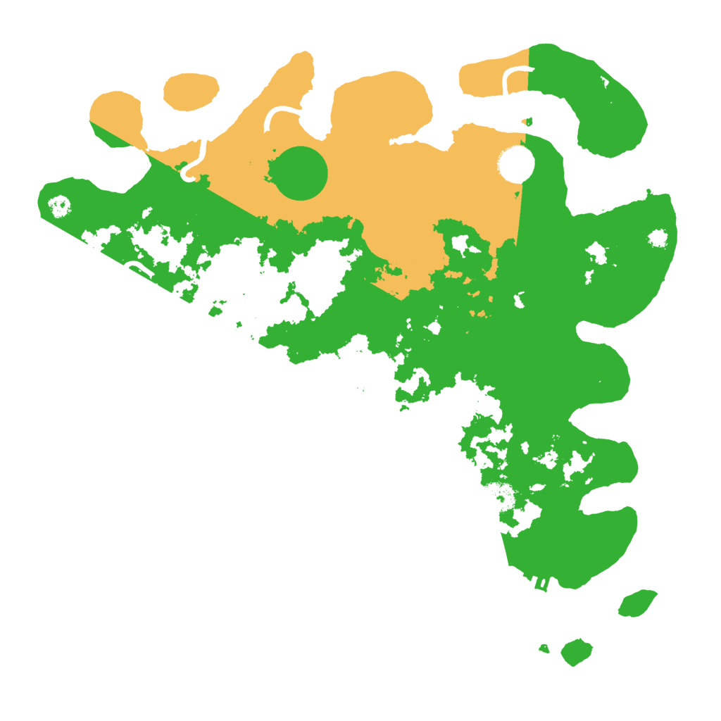 Biome Rust Map: Procedural Map, Size: 3500, Seed: 3173052