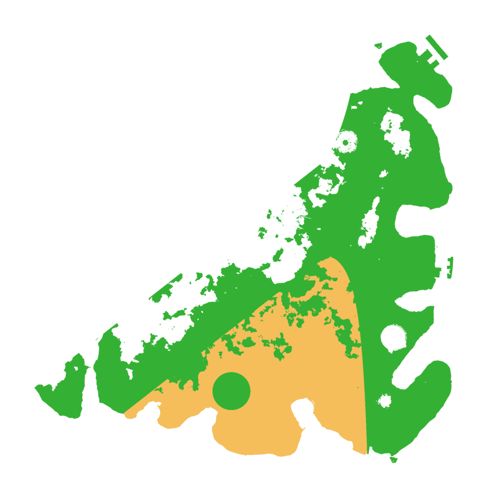 Biome Rust Map: Procedural Map, Size: 3500, Seed: 68482614