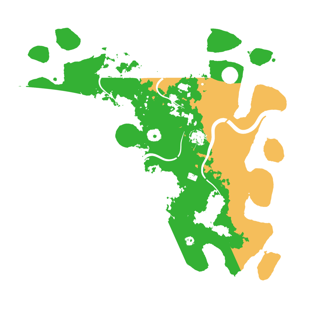 Biome Rust Map: Procedural Map, Size: 3500, Seed: 3694333