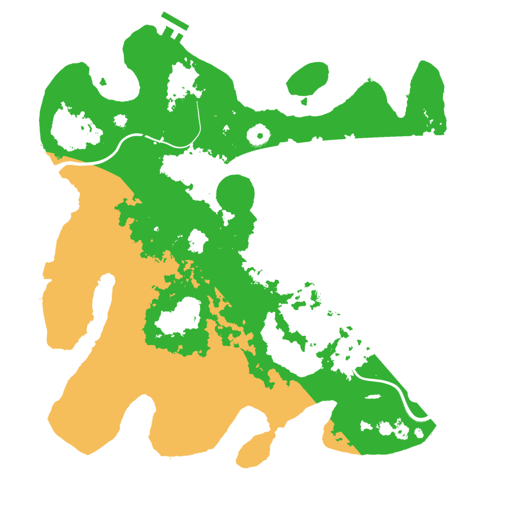 Biome Rust Map: Procedural Map, Size: 3500, Seed: 1732853625
