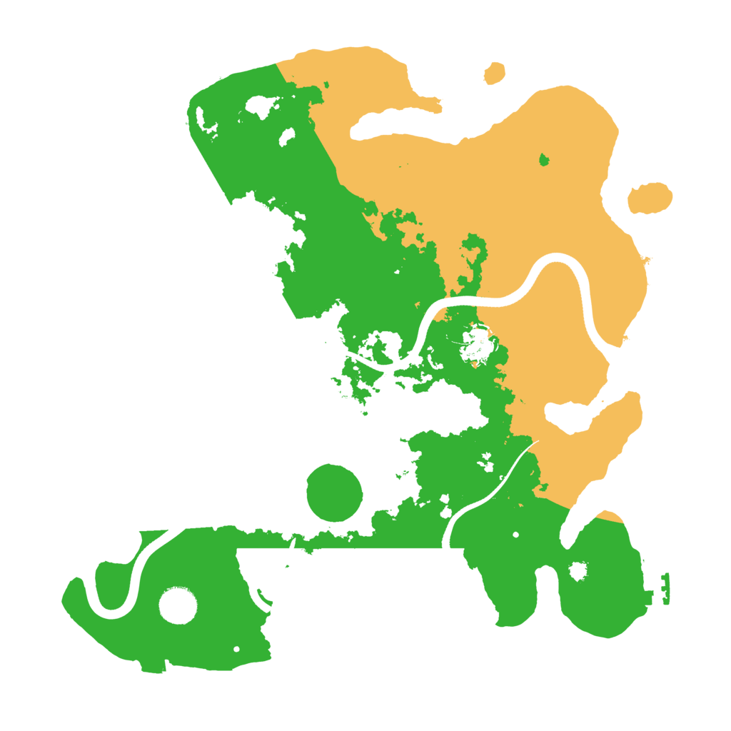 Biome Rust Map: Procedural Map, Size: 3500, Seed: 9456123