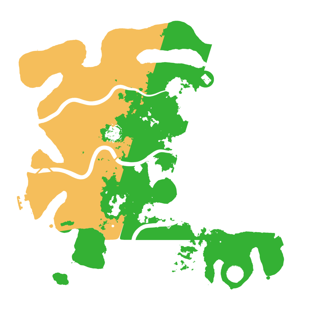 Biome Rust Map: Procedural Map, Size: 3500, Seed: 653706533
