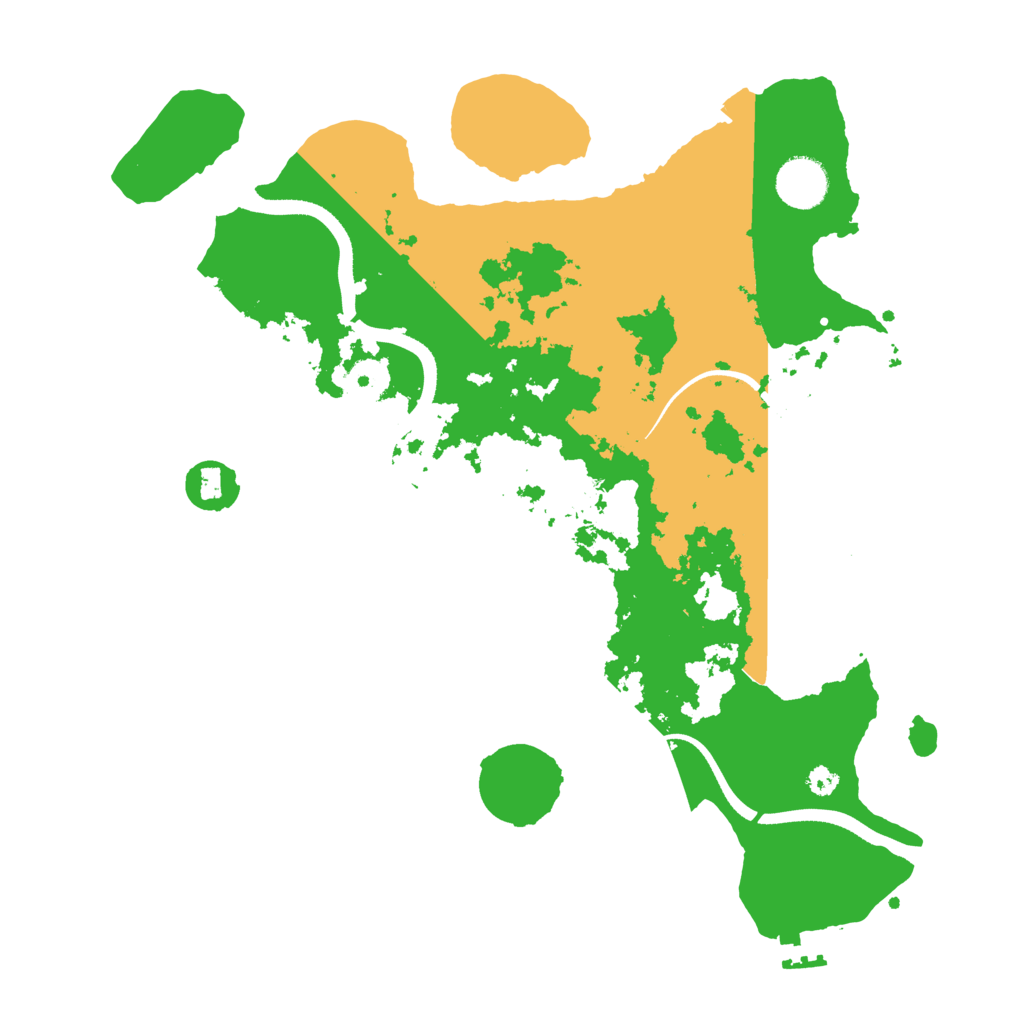 Biome Rust Map: Procedural Map, Size: 3500, Seed: 464883