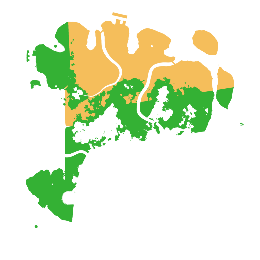 Biome Rust Map: Procedural Map, Size: 3500, Seed: 77559255