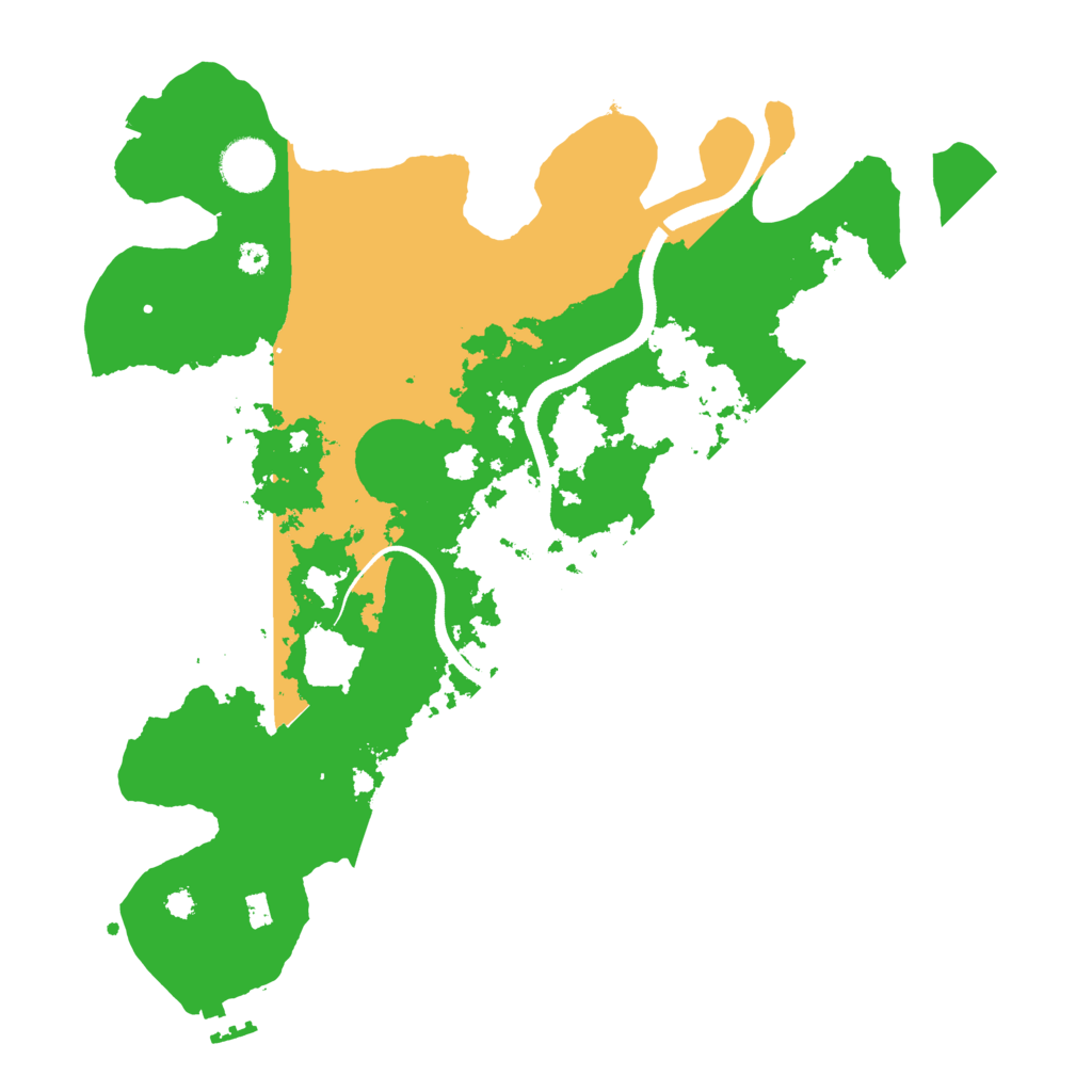 Biome Rust Map: Procedural Map, Size: 3500, Seed: 54400351