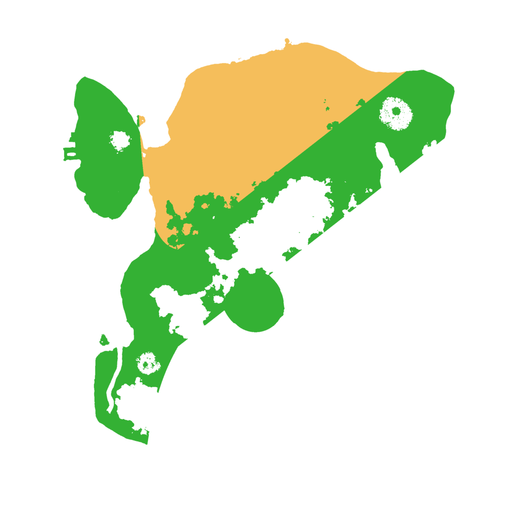 Biome Rust Map: Procedural Map, Size: 2400, Seed: 297305278