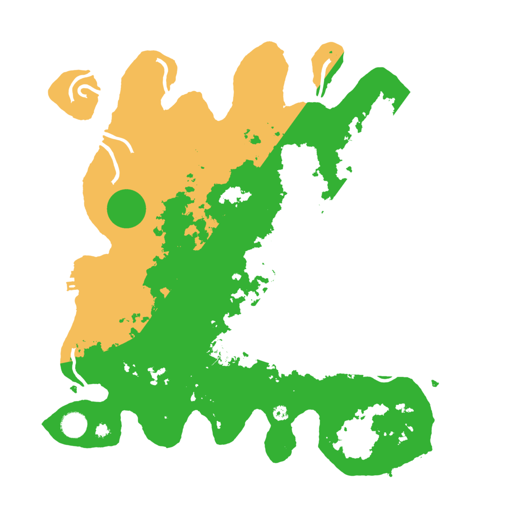 Biome Rust Map: Procedural Map, Size: 3500, Seed: 78415643