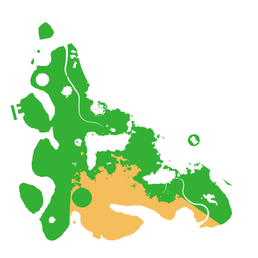 Biome Rust Map: Procedural Map, Size: 3500, Seed: 88813994