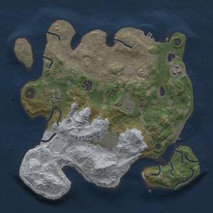 Thumbnail Rust Map: Procedural Map, Size: 3050, Seed: 2147483647, 13 Monuments