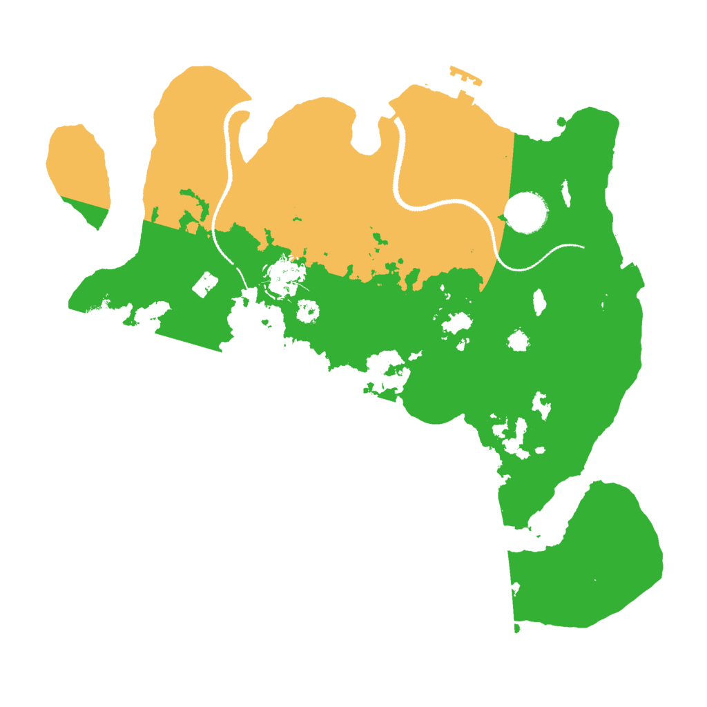 Biome Rust Map: Procedural Map, Size: 3050, Seed: 2147483647