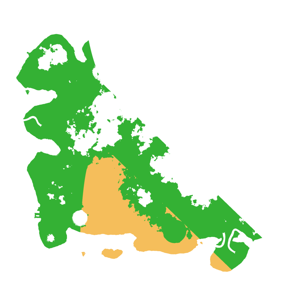 Biome Rust Map: Procedural Map, Size: 3500, Seed: 23252232