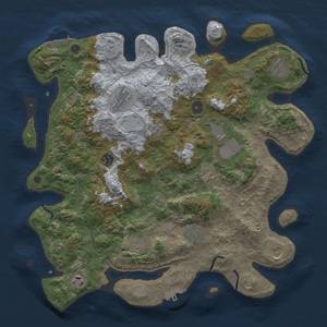 Thumbnail Rust Map: Procedural Map, Size: 4000, Seed: 88247048, 17 Monuments