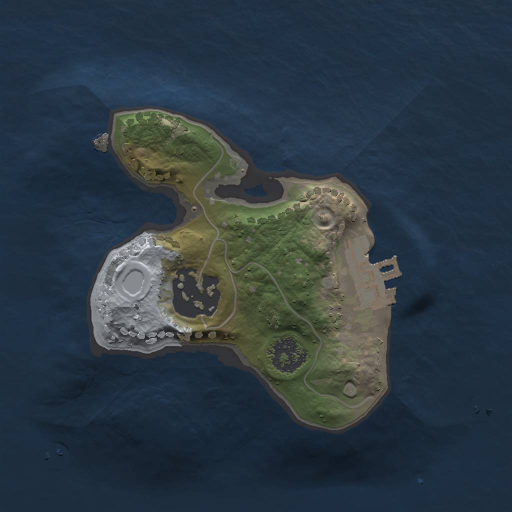 Rust Map: Procedural Map, Size: 1500, Seed: 953345, 5 Monuments