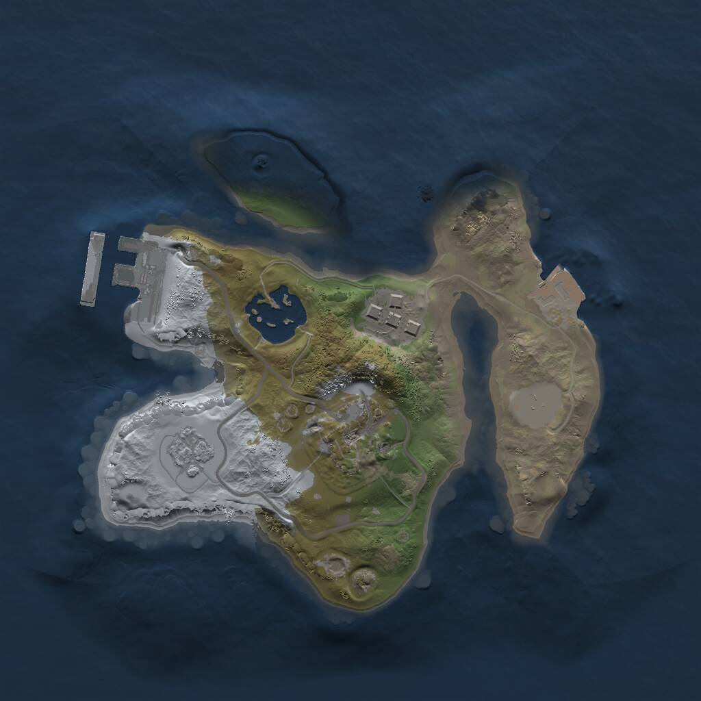 Rust Map: Procedural Map, Size: 1900, Seed: 953345, 6 Monuments