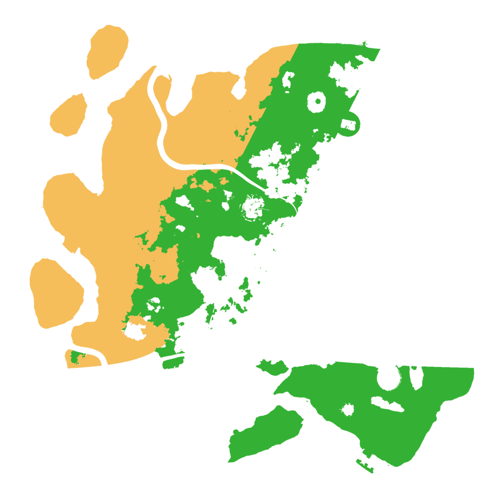 Biome Rust Map: Procedural Map, Size: 3700, Seed: 90019880