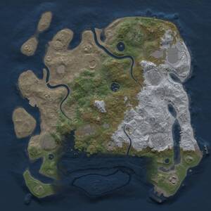 Thumbnail Rust Map: Procedural Map, Size: 3650, Seed: 90019880, 16 Monuments