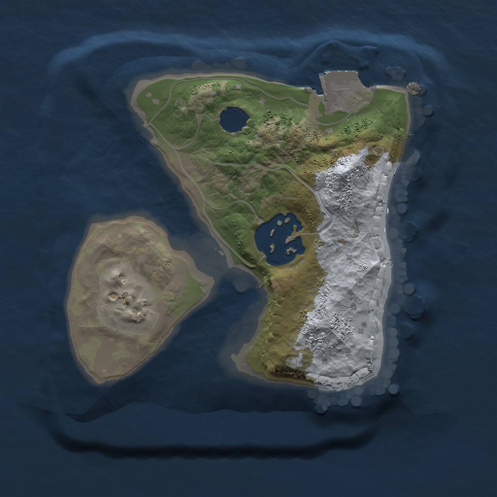 Rust Map: Procedural Map, Size: 1500, Seed: 324254362, 2 Monuments