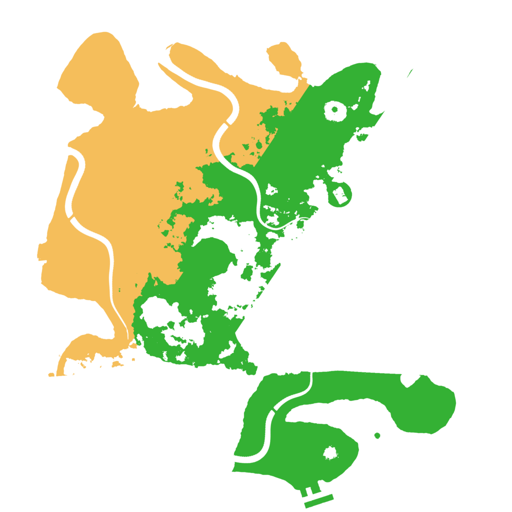 Biome Rust Map: Procedural Map, Size: 3500, Seed: 1866686669