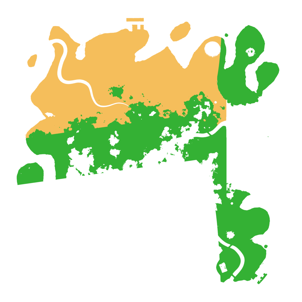 Biome Rust Map: Procedural Map, Size: 3500, Seed: 339428183