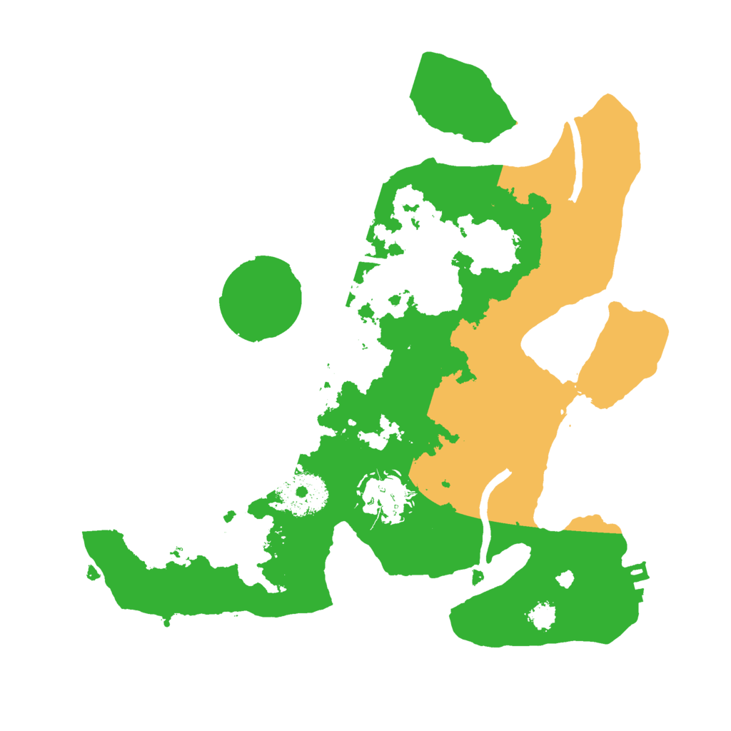 Biome Rust Map: Procedural Map, Size: 2500, Seed: 926426713