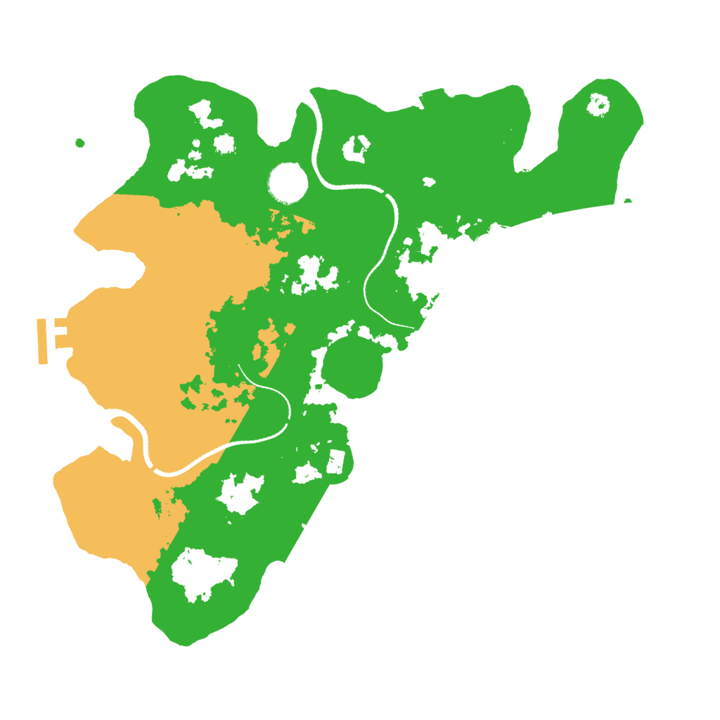 Biome Rust Map: Procedural Map, Size: 3200, Seed: 15458767