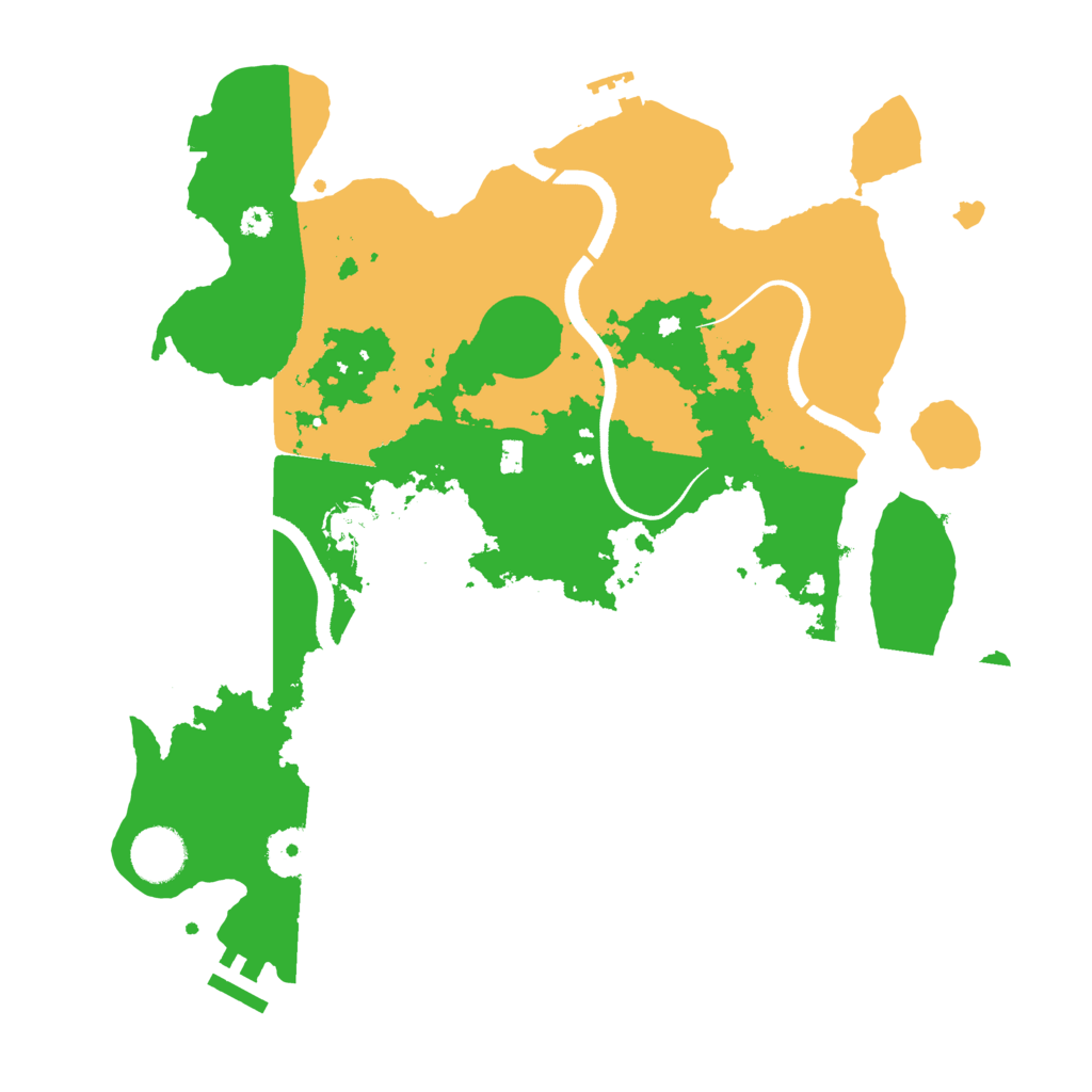 Biome Rust Map: Procedural Map, Size: 3500, Seed: 76722
