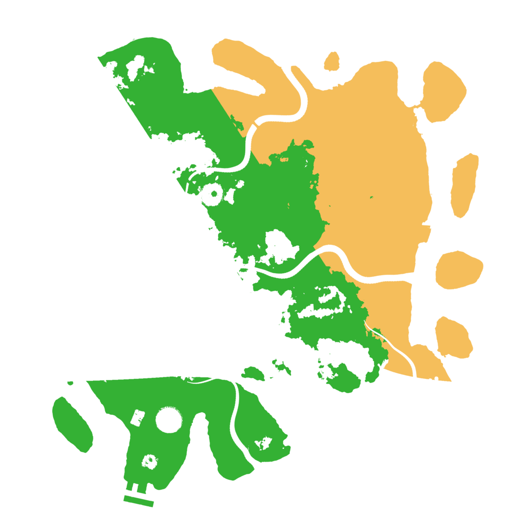 Biome Rust Map: Procedural Map, Size: 3500, Seed: 1858656255