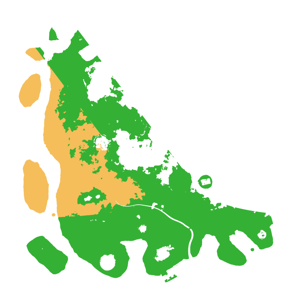 Biome Rust Map: Procedural Map, Size: 3500, Seed: 265465052