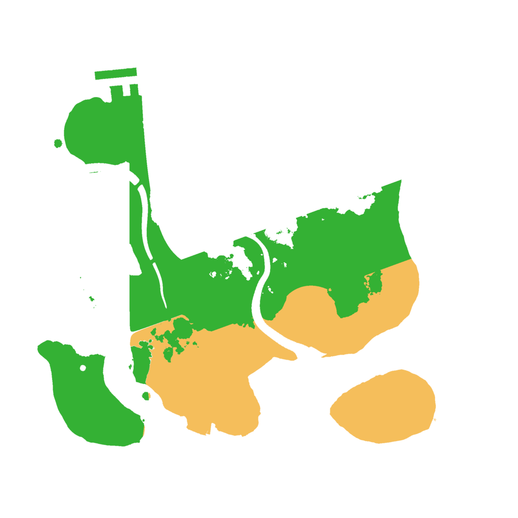 Biome Rust Map: Procedural Map, Size: 2500, Seed: 4361