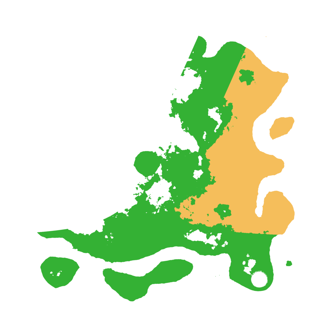 Biome Rust Map: Barren, Size: 3500, Seed: 369085319