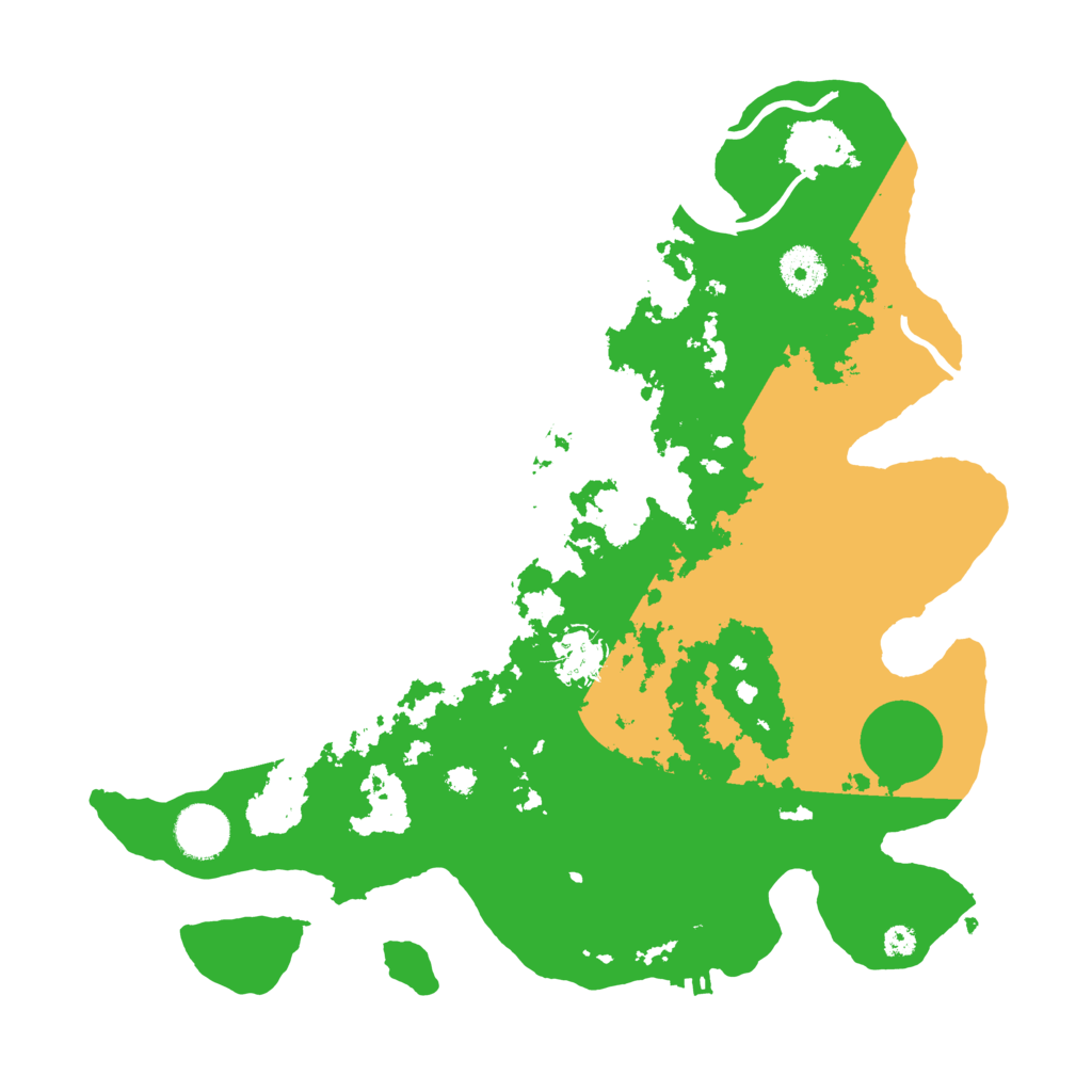Biome Rust Map: Procedural Map, Size: 3500, Seed: 96664931