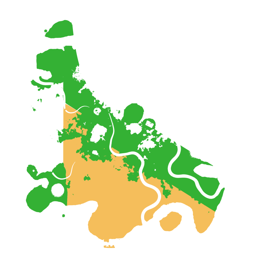 Biome Rust Map: Procedural Map, Size: 3500, Seed: 12883184