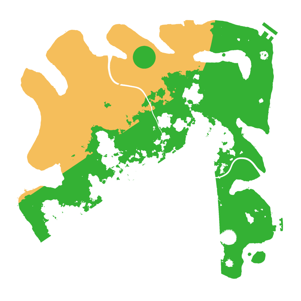 Biome Rust Map: Procedural Map, Size: 3500, Seed: 94078112