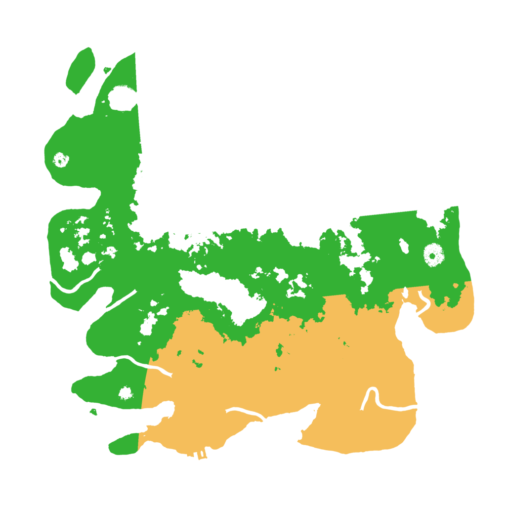 Biome Rust Map: Procedural Map, Size: 3500, Seed: 80111972