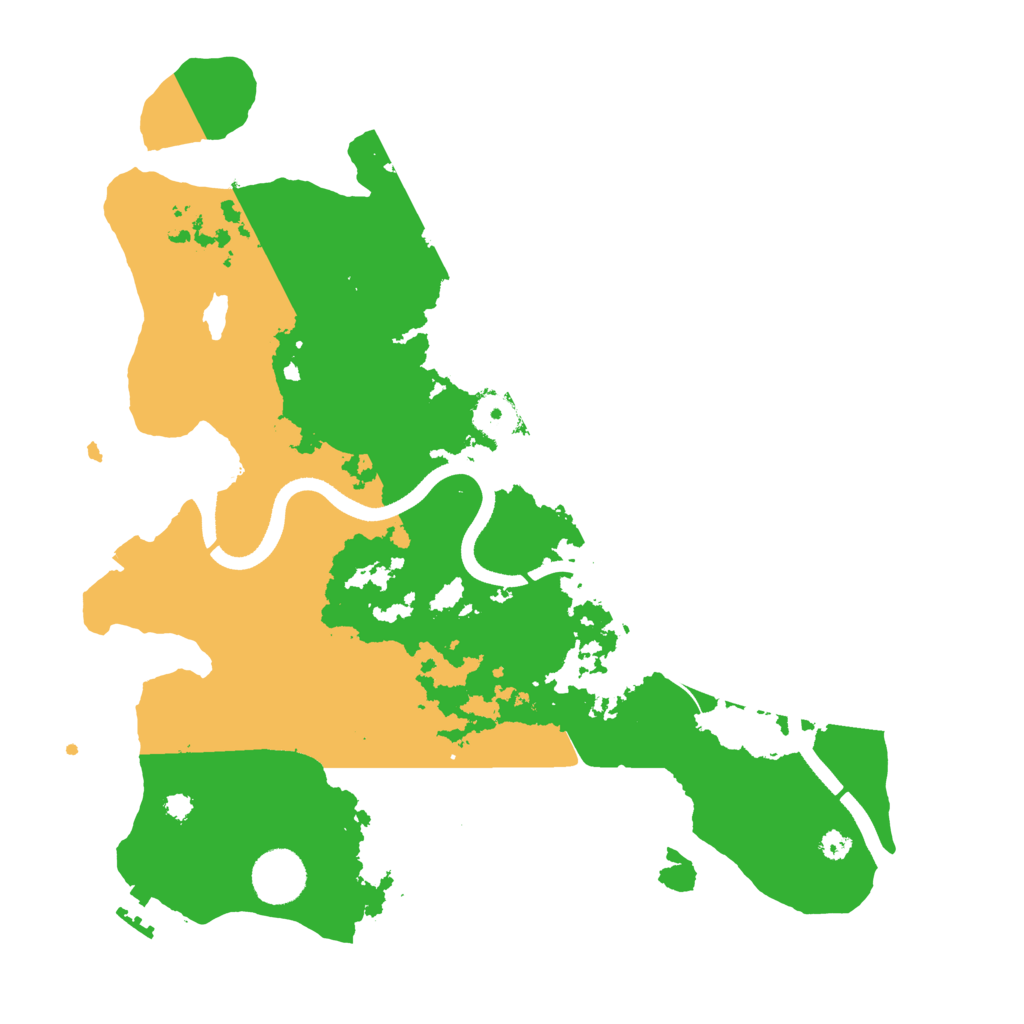 Biome Rust Map: Procedural Map, Size: 3500, Seed: 510858479