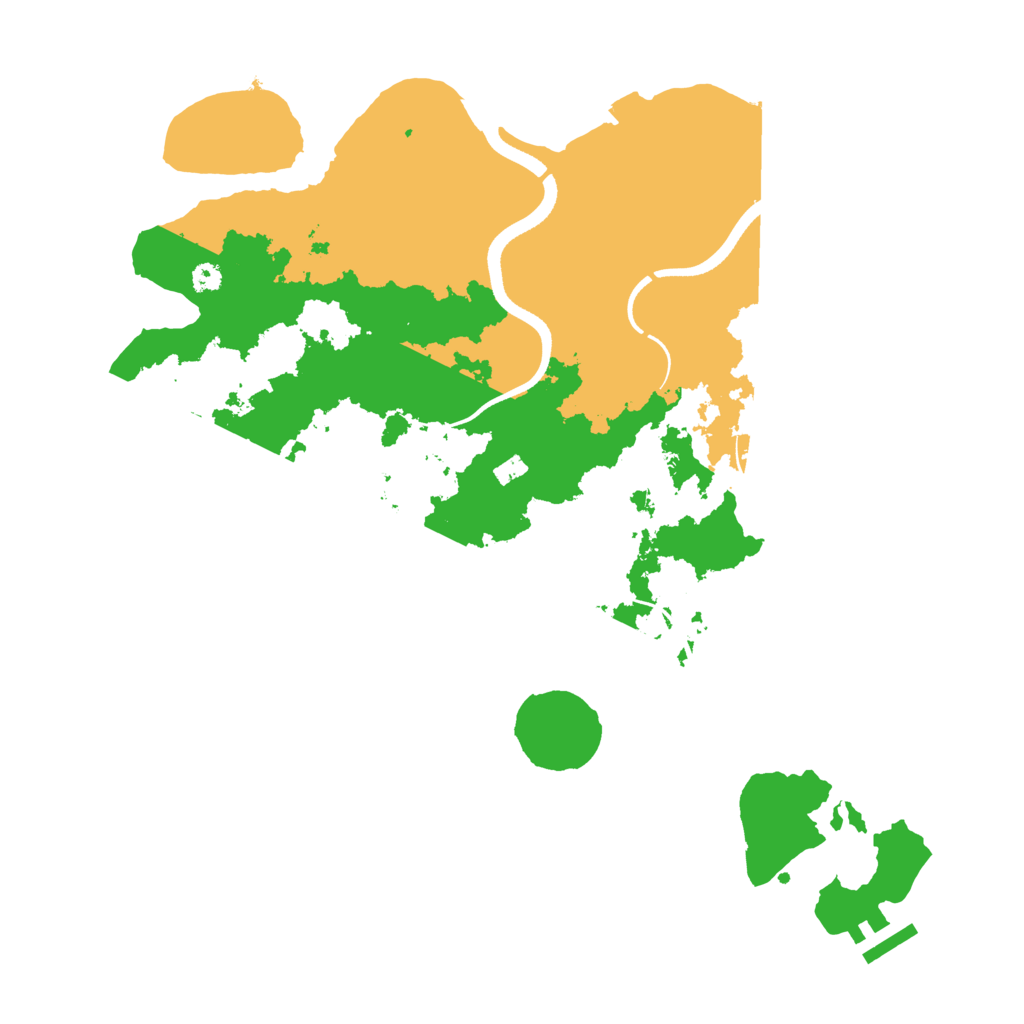 Biome Rust Map: Procedural Map, Size: 3500, Seed: 10240931