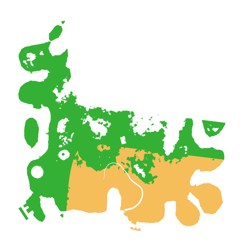 Biome Rust Map: Procedural Map, Size: 3500, Seed: 611880321
