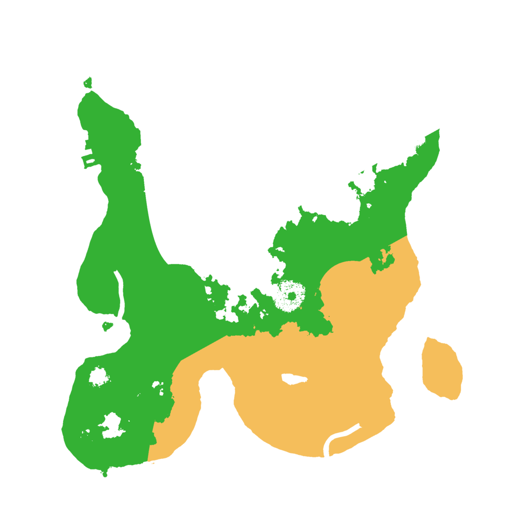 Biome Rust Map: Procedural Map, Size: 2500, Seed: 2143615608