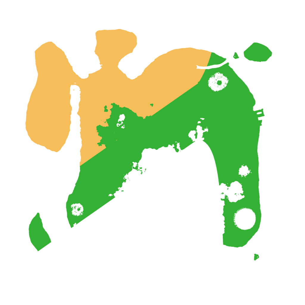 Biome Rust Map: Procedural Map, Size: 2500, Seed: 149718311